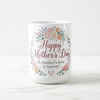 Elegante Blumen-Muttertags-Kaffeetasse im Wasserfa Kaffeetasse