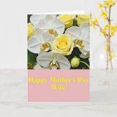 Elegante Blumen Muttertagskarte Karte (Gelbe Blume)
