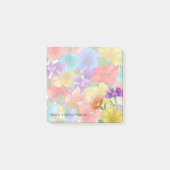 Elegante Blumen Post-it Klebezettel (Vorderseite)