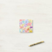 Elegante Blumen Post-it Klebezettel (Auf Schreibtisch)
