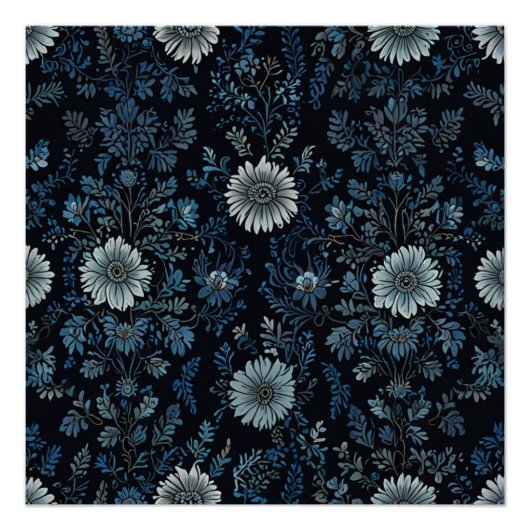 Elegante Blumen Poster (Vorderseite)