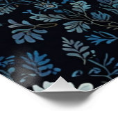 Elegante Blumen Poster (Ecke)
