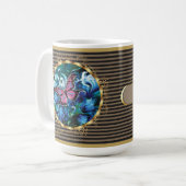 Elegante Blumen & Schmetterling Muttertag Tasse (Vorderseite Links)