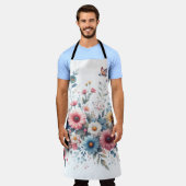 Elegante Blumen Schürze (Getragen)