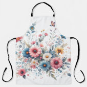Elegante Blumen Schürze (Vorderseite)