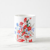 Elegante Blumen- und Blätterkunst | Minimal Kaffeetasse (Mittel)