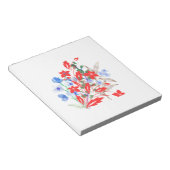 Elegante Blumen- und Blätterkunst | Minimal Notizblock (angewinkelt)