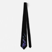 Elegante Blumen und Schmetterlinge Krawatte (Vorderseite)