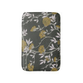 Elegante Blumen: Vintages Musterdesign. Badematte (Vorderseite Vertikal)