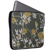 Elegante Blumen: Vintages Musterdesign. Laptopschutzhülle (Vorne Rechts)