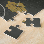 Elegante Blumen: Vintages Musterdesign. Puzzle (Seite)