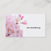 Elegante Blumen Visitenkarte (Rückseite)