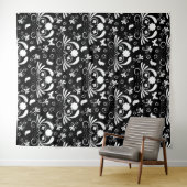 Elegante Blumen Wandteppich (Beispiel (Horizontal))