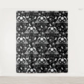 Elegante Blumen Wandteppich (Vorderseite)