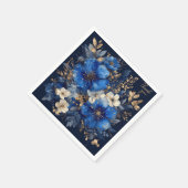 Elegante Blumenarchitektur Serviette (Ecke)