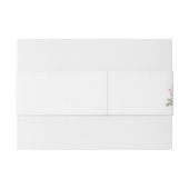 Elegante Blumenarrangements Wasserfarben Kunst, Di Einladungsbanderole (Rückseitenbeispiel)