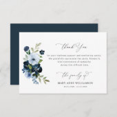 elegante Blumenbeerdigung, vielen Dank Dankeskarte (Vorne/Hinten)