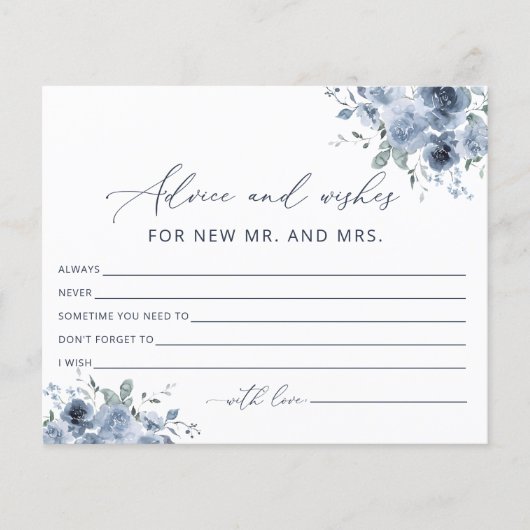 Elegante Blumenberater und Wünsche Karten (Vorderseite)