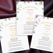 Elegante Blumenblume Budget Probe Abendessen Flyer