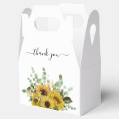 Elegante Blumenblumen Danke für Ihre Hochzeit Geschenkschachtel (Geöffnet)