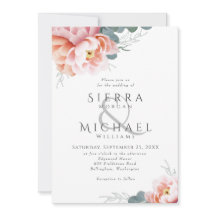 Elegante Blumenblush Pink Peony Greenerity Wedding