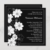 Elegante BlumenBrautparty-Einladung Einladung (Vorne/Hinten)