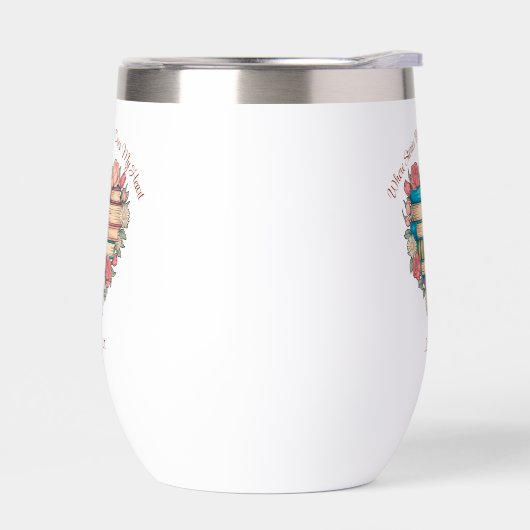 Elegante Blumenbücher Wasserflasche (Links)