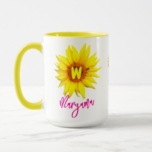Elegante Blumencoffee Tasse (ihr Name) (Links)