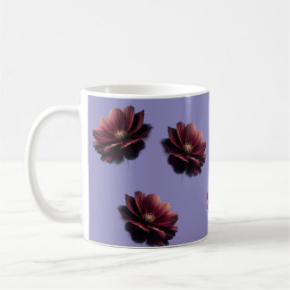 Elegante Blumencoupée – Vintage-Blumendesign Kaffeetasse