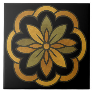 Elegante Blumendekoration Fliese