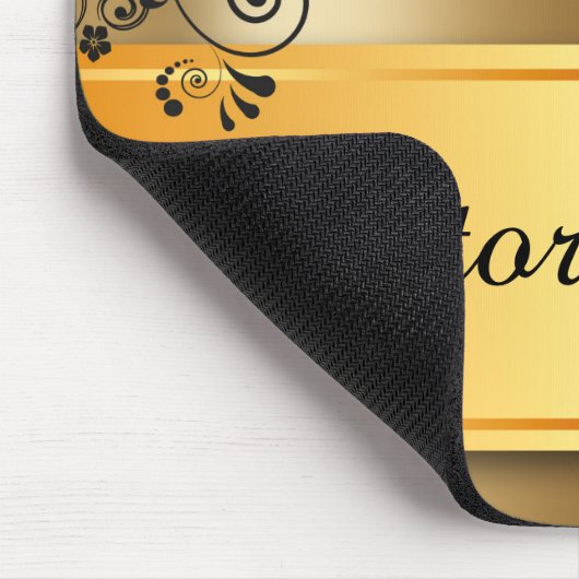 Elegante Blumendekoration Mousepad (Ecke)