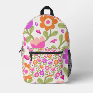 Elegante Blumendesigns - schön und individuell anp Bedruckter Rucksack