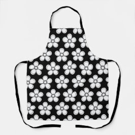 Elegante Blumendrucke | Botanisches Design Schürze