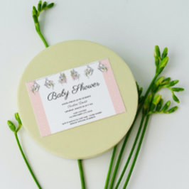 Elegante Blumendusche Einladung