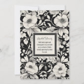 Elegante Blumendusche Einladung (Vorderseite)