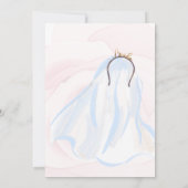 elegante Blumendusche Einladung (Rückseite)