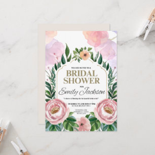 Elegante Blumendusche Einladung & Blume