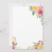 Elegante Blumendusche mit zwei Namen - Einladung