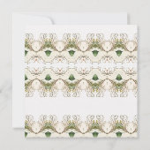 Elegante Blumendusche Weihnachten Bridal Einladung (Rückseite)