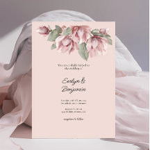 Elegante Blumendusty Rose Blush Wedding