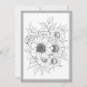 Elegante Blumenfarbe Ihre eigene Grußkarte Dankeskarte (Vorderseite)