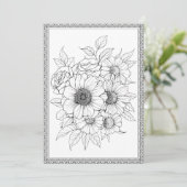 Elegante Blumenfarbe Ihre eigene Grußkarte Dankeskarte (Stehend Vorderseite)