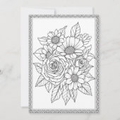 Elegante Blumenfarbe Ihre eigene Grußkarte Dankeskarte (Vorderseite)