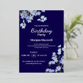 Elegante Blumenfeier Einladung (Stehend vorne)