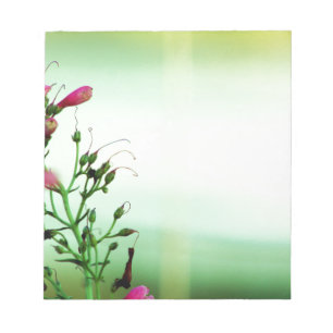 Elegante Blumenfotografie Notizblock