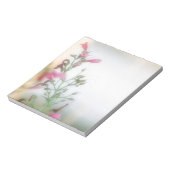 Elegante Blumenfotografie Notizblock (Rotiert)