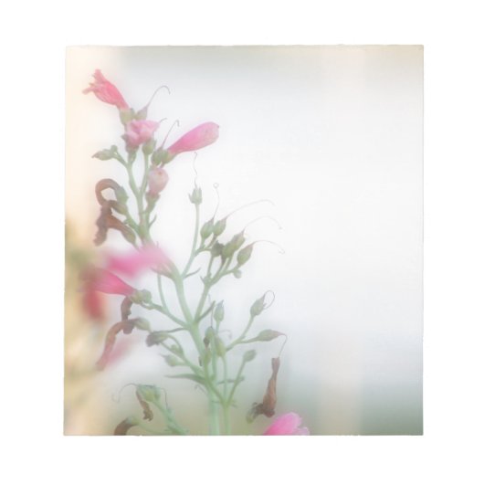 Elegante Blumenfotografie Notizblock (Vorderseite)