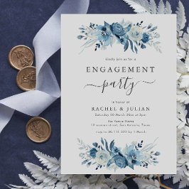 Elegante Blumenfreunde in Aquarell Einladung