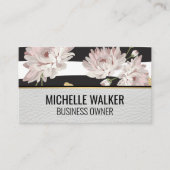 Elegante Blumengarten Muster Visitenkarte (Vorderseite)