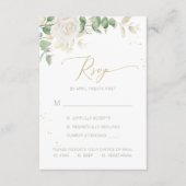Elegante Blumengärten RSVP Karte (Vorderseite)
